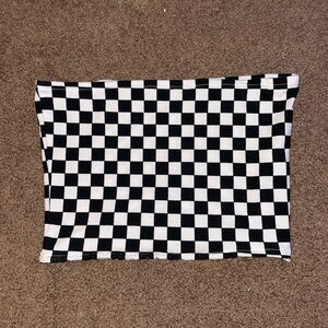 Womens Checkerboard Tube Top